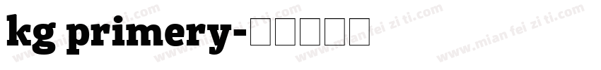 kg primery字体转换